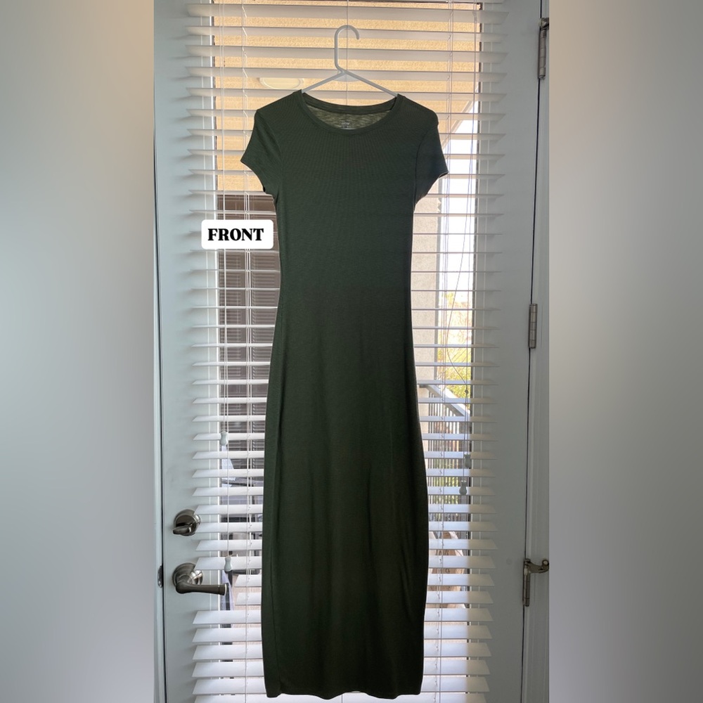 Aerie Ribbed T-Shirt Dress Full Length, S